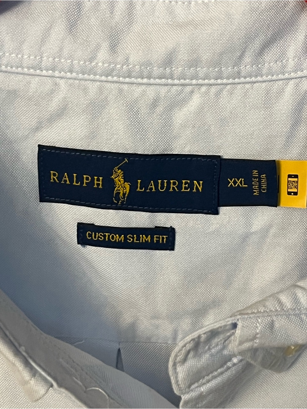 Ralph Lauren Light Blue Oxford Button-Down Shirt with Pony Logo - Picture 2 of 4